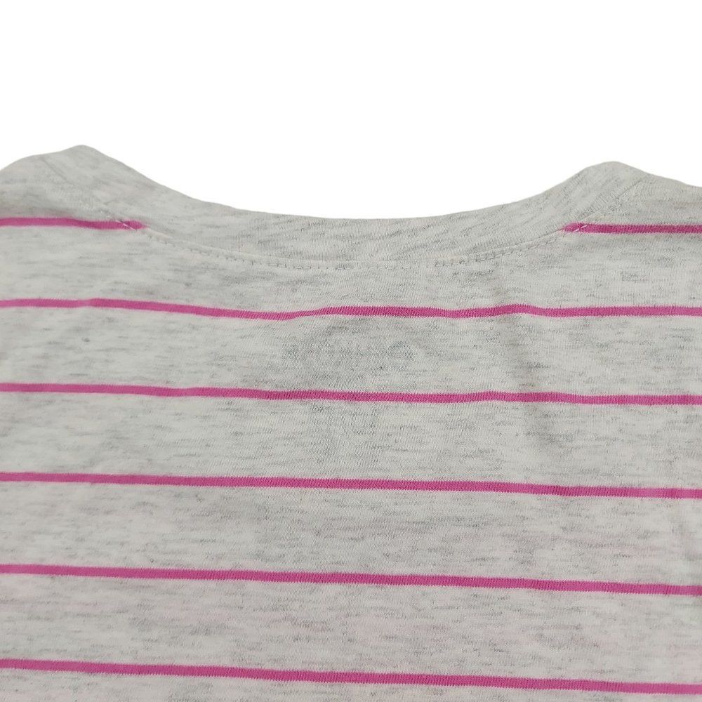 OshKosh B'gosh Girls Tee 10/12 Long Sleeve Striped 100% Cotton - Picture 5 of 8